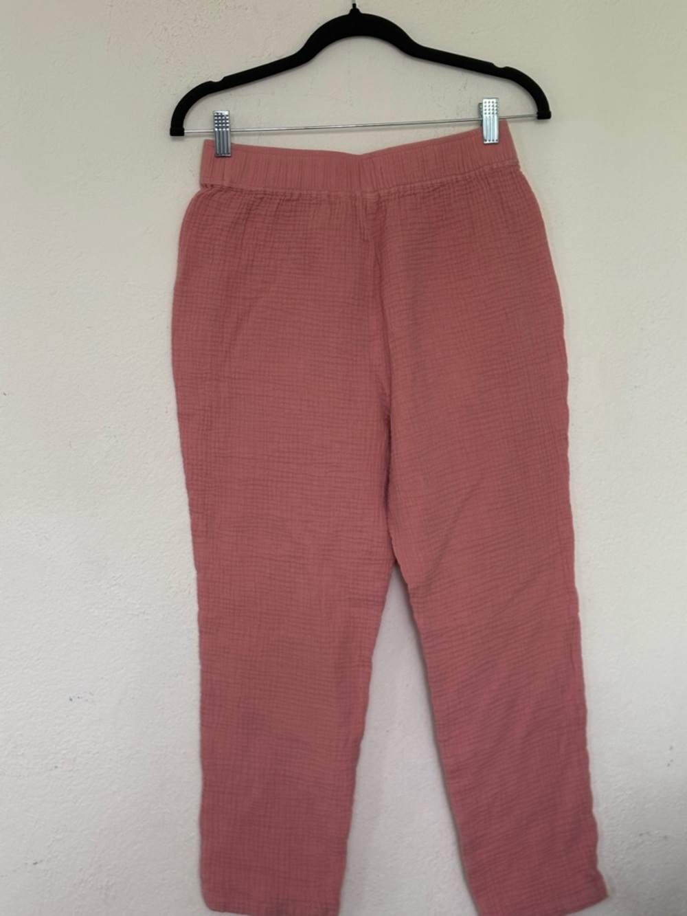Marine Layer Rose Pink Textured Pull-On Pants